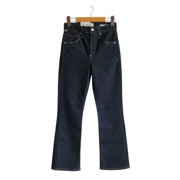 Citizens of Humanity Isola Cropped Boot Jeans Size 23 Solace Indigo Wash NWT NEW - Picture 3 of 15